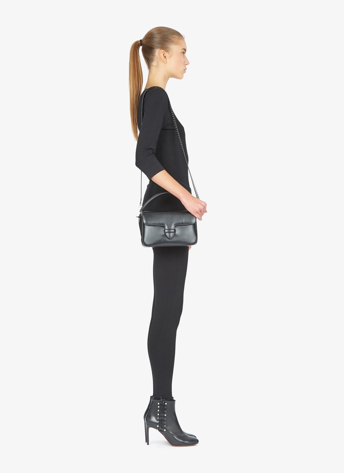 CLOSED BAG PM CUIR LUX OEILLET2 STRAP BLACK ALAÏA BLACK CLOSED BAG PM CUIR LUX OEILLET2 STRAP BLACK